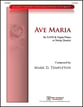 Ave Maria SATB choral sheet music cover